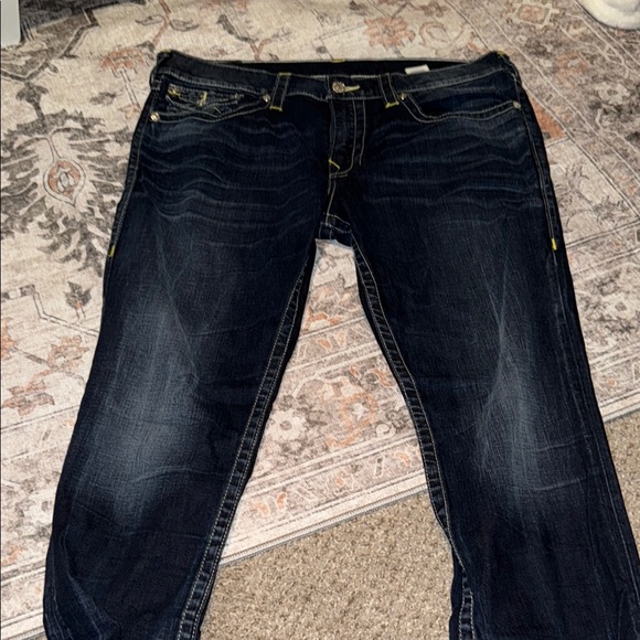 True Religion Blue Straight Leg Jeans Classic Style